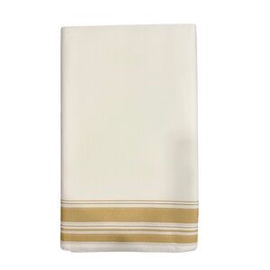 PARTY CITY BY AMSCAN INC. || RECTANGULAR TABLECLOTH || WHITE & GOLD